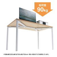 サンワサプライ eテーブル 受注生産品 幅1400×奥行800mm ブラック MEF-14080BK80 1台（直送品）