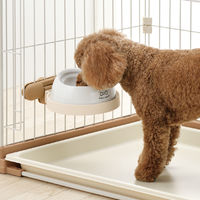 たためるペットテーブル サークル用 アイボリー 1個 リッチェル 犬用