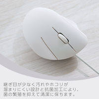 マウス 有線 静音マウス 3ボタン Mサイズ 白 M-SH10UBSKWH エレコム 1個