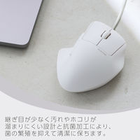 マウス 有線 静音マウス 5ボタン+チルト Mサイズ 白 M-SH30UBSKWH エレコム 1個