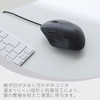 マウス 有線 静音マウス 5ボタン Mサイズ 黒 M-SH20UBSKBK エレコム 1個