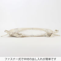 川島織物セルコン モアレストライプ シートクッション LN2713 45×43cm ベージュ LN2713_98BE 1枚（直送品）