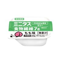 日清オイリオグループ 日清オイリオ ミニタス食物繊維ゼリーもも味 介護食 栄養補給   021151　 1箱（9個入）
