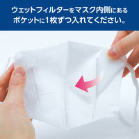 白元アース 快適ガード　のど潤いぬれマスク 無香タイプ ふつうサイズ　乾燥対策　立体マスク　1袋（3セット入）