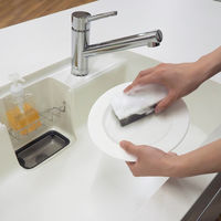 キッチンスポンジ Ag+ 銀抗菌 ソフトスポンジ キズつけにくい ソフトな洗い心地 日本製 1個 東和産業