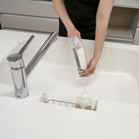 キッチンスポンジ Ag+ 銀抗菌 ソフトスポンジ スリム＆ロング コップの底が洗いやすい 日本製 1個 東和産業