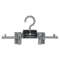 サワフジ ハンガー ボトムハンガー連結式 3本組 ロックグレー 463322 1個（直送品）