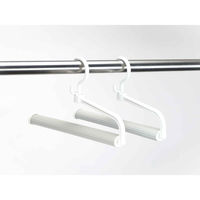 サワフジ ハンガー スラックスハンガーEX 1段 スノーホワイト 463330 1個（直送品）