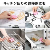 びっくりフレッシュ びっくりキッチンクリーナー シンク・食器洗い 水だけでも汚れが落ちる ピンク 日本製 1セット（1個（20枚入）×5）サンコー