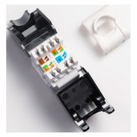 サンワサプライ  カテゴリ6Aローゼットキット（マグネット付き） LA-RZ6A-1N（直送品）