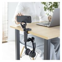 サンワサプライ  マグネットホルダー付きヘッドホンフック PDA-STN75BK（直送品）