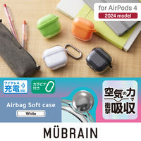 AirPods 4 ケース 用 ソフト カバー 衝撃吸収 落下防止 ホワイト AVA-AP06AIR2WH エレコム 1個（直送品）