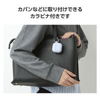 AirPods 4 ケース 用 シリコン カバー 衝撃吸収 落下防止 パープル AVA-AP06SCPU エレコム 1個（直送品）