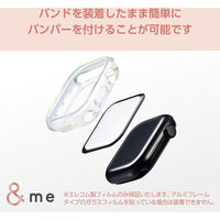 アップルウォッチ カバー Series10[42mm] バンパー ソフト オーロラクリア AW-24BBPUACR エレコム 1個（直送品）