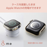 アップルウォッチ カバー Series10[42mm] フルカバー ホワイト AW-24BFCGJWH エレコム 1個（直送品）