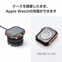 アップルウォッチ カバー Series10[42mm] フルカバー ピンク AW-24BFCGPPN エレコム 1個（直送品）