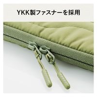 パソコンケース 14インチ オニオンステッチ キルティング 衝撃吸収 カーキ BM-IBQTO14GN エレコム 1個