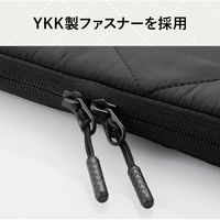 パソコンケース 14インチ クロスステッチ キルティング 衝撃吸収 ブラックココア BM-IBQTX14BK エレコム 1個
