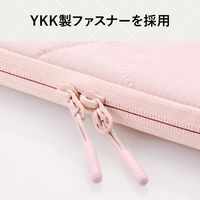 パソコンケース 14インチ クロスステッチ キルティング 衝撃吸収 マカロンピンク BM-IBQTX14PN エレコム 1個
