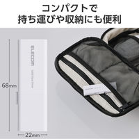 SSD 外付け 1TB スライド式 USB-C/A両対応 ホワイト ESD-EWB1000GWHR エレコム 1個