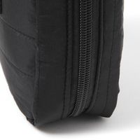 キルティングスクエアポーチ(M) ダークブラック LAKOLE/ラコレ