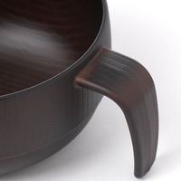 スタッキング持ち手付き汁椀 ダークブラウン 1セット（1個×2） LAKOLE/ラコレ