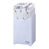 タマガワエーザイ フィッティ　Fitty シルキータッチ耳ゴムふわり ホワイト やや大きめサイズ プリーツ　1袋（30枚入）