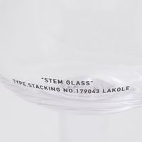スタッキングステムグラス クリア 1セット（1個×2） LAKOLE/ラコレ