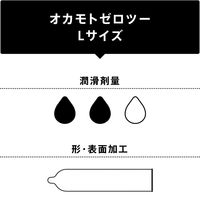 オカモト ゼロツー02 Lサイズ ラージ コンドーム 避妊具 大きめ 太め 4547691710505 1箱(6個入)（直送品）