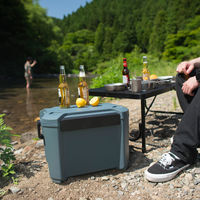 JEJアステージ COREFLUX コアフラックス クーラーボックス 34L　インディゴグレー 1個