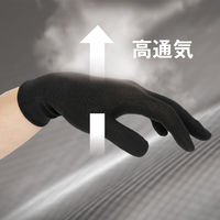 コーコス信岡 ニオイクリア 消臭インナー手袋10枚（5双組） ブラック F Gー201 1セット（5双組）