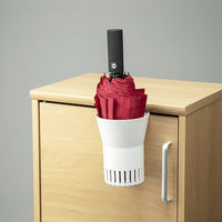 karari（カラリ） 珪藻土 折りたたみ傘用フック式ホルダー アンブレラスタンド 1本用ワイド HO2067 傘立て 1個