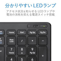 キーボード ワイヤレス Bluetooth コンパクト 薄型 タブレット マルチOS ブラック TK-FBP101BK エレコム 1個（直送品）
