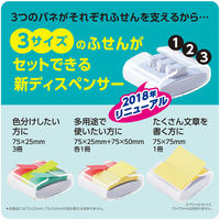 スリーエム ジャパン ポスト・イット(R) 強粘着ポップアップ ディスペンサー トリオ WD333-WH-TRIO 1個