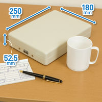 アスカ 安心保管ボックス A5 ダイヤル錠 ワイヤー付き SB100 1台