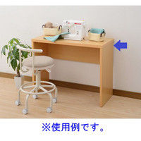 YAMAZEN（山善） シンプルデスク 幅895×奥行390×高さ700mm ナチュラルビーチ CSD-7090（NB） 1台（直送品）