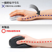 サンワサプライ ブルートゥースエルゴマウス MA-ERGBT11 1個（直送品）