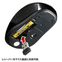 サンワサプライ ワイヤレスブルーLEDマウス MA-WBL41R 1個（直送品）