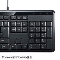 サンワサプライ 静音スリムキーボード SKB-SL29BK 1個