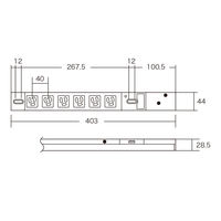 サンワサプライ 19インチサーバーラック用コンセント(20A) TAP-SVSL206 1個