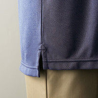 住商モンブラン アシックス ポロシャツ CHM305 男女兼用 グレー×ターコイズ LL 介護ユニフォーム 1枚（直送品）