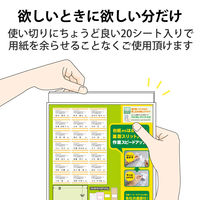 エレコム 宛名・表示ラベル/速貼/70mm×42.3mm/420枚/21面×20シート EDT-TMQN21 1袋（直送品）