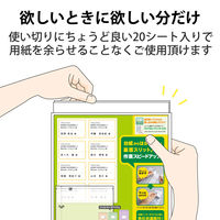エレコム 宛名・表示ラベル/速貼/8面×20シート/ラベル160枚 EDT-TMQN8 1袋(20シート)