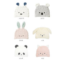 シービージャパン 吸水アニマルキッズキャップ ウサギ 吸水力3倍 マイクロファイバー 素早く速乾 マシュマロ肌触り 1個