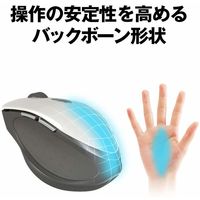 バッファロー　ワイヤレス(無線)マウス　NEOFIT(ネオフィット)マウス　ブルーLED式/5ボタン/静音タイプ　BSMBW510MBK　1個（直送品）