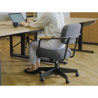 【軒先渡し】オリバー PLACE2.5 vol.4 ワークチェア オフィスチェア 昇降機能 ロッキング機能 ベージュ×ピンク 1脚（直送品）