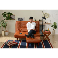 セルタン ハイバックソファ 2人掛 A40 PVC生地 幅1120mm キャメル A40ｐ-677CML 1台（直送品）