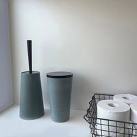 株式会社藤栄 ダスパースタイル 抗菌 トイレブラシ スモーク グレー DS-501 4545229168477 1個（直送品）