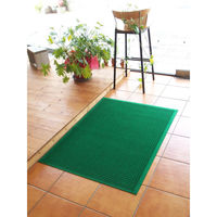 玄関マット 吸水速乾 44×74cm 屋内・屋外兼用 業務用 ウォーターホースTワッフル グリーン 391652 1個（直送品）