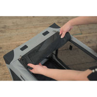 シンセーインターナショナル ペットキャリー 折りたたみ 簡単 ペットクレートワンタッチ M バッグ グレー 439247 1個（直送品）